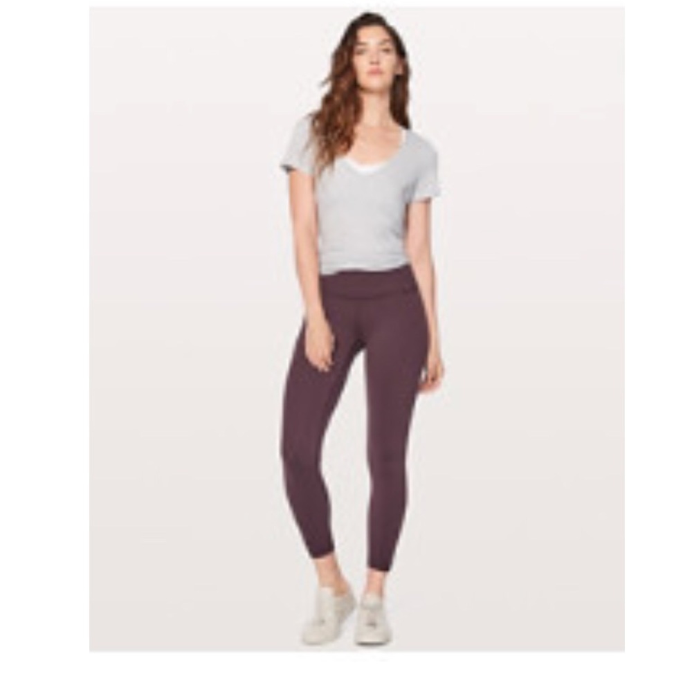 Wunder Under High Rise 7/8 tight black cherry